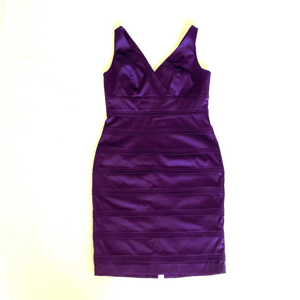 EUC Royal Purple Semi-Formal Cocktail Dress Size 8